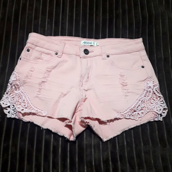Ardene Size Small Pink Jean Short Shorts - Picture 1 of 6